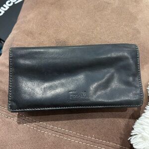 Fossil Dark Leather Clutch Wallet